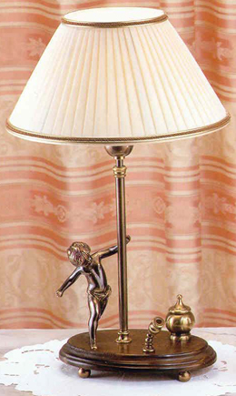 Настольная лампа с абажюром