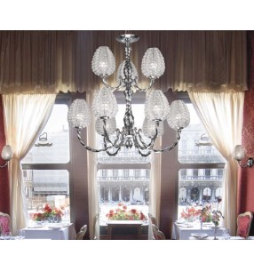 Люстра Арт.RS339-080CRB SIRU (ИТАЛИЯ)