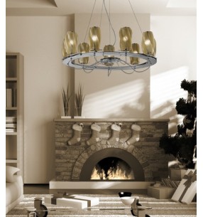 Люстра Арт.RS414-385ABLF SIRU (ИТАЛИЯ)