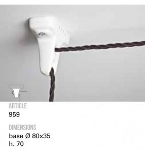 Держатель кабеля Арт. 959 Toscot 