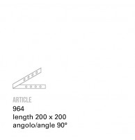 Рейка-уголок Арт. 964  Toscot 