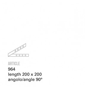 Рейка-уголок Арт. 964  Toscot 
